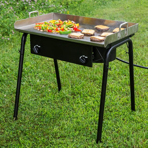 Backyard Pro 32" Double Burner Outdoor Range with 30" Griddle Plate